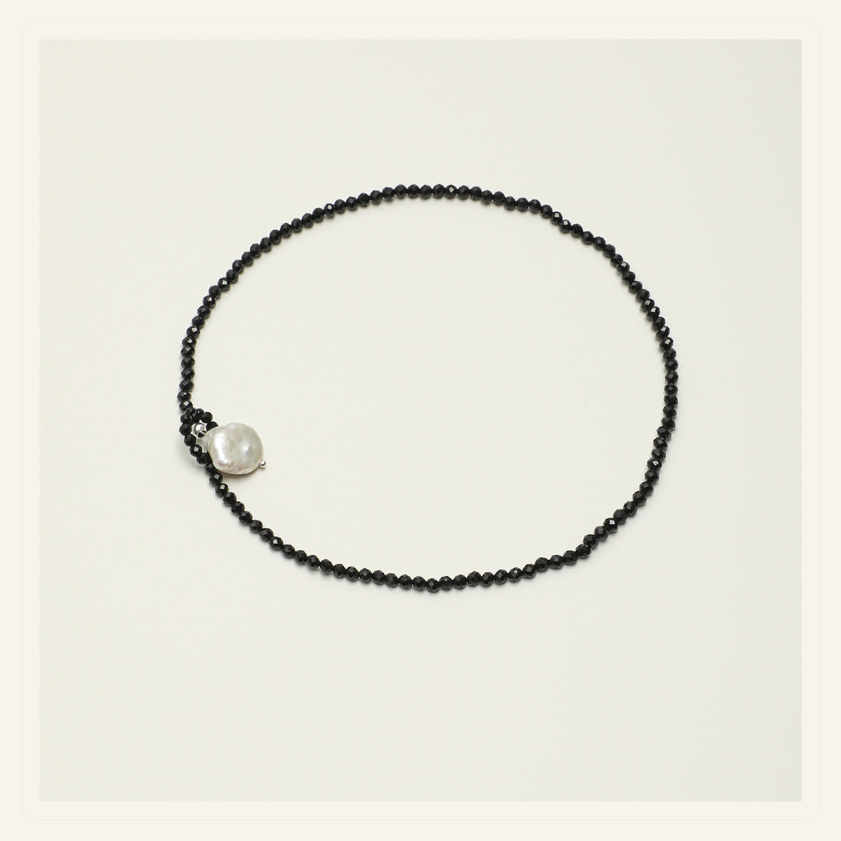Black tourmaline moon pearl necklace for the necklaces under USD 100 guide