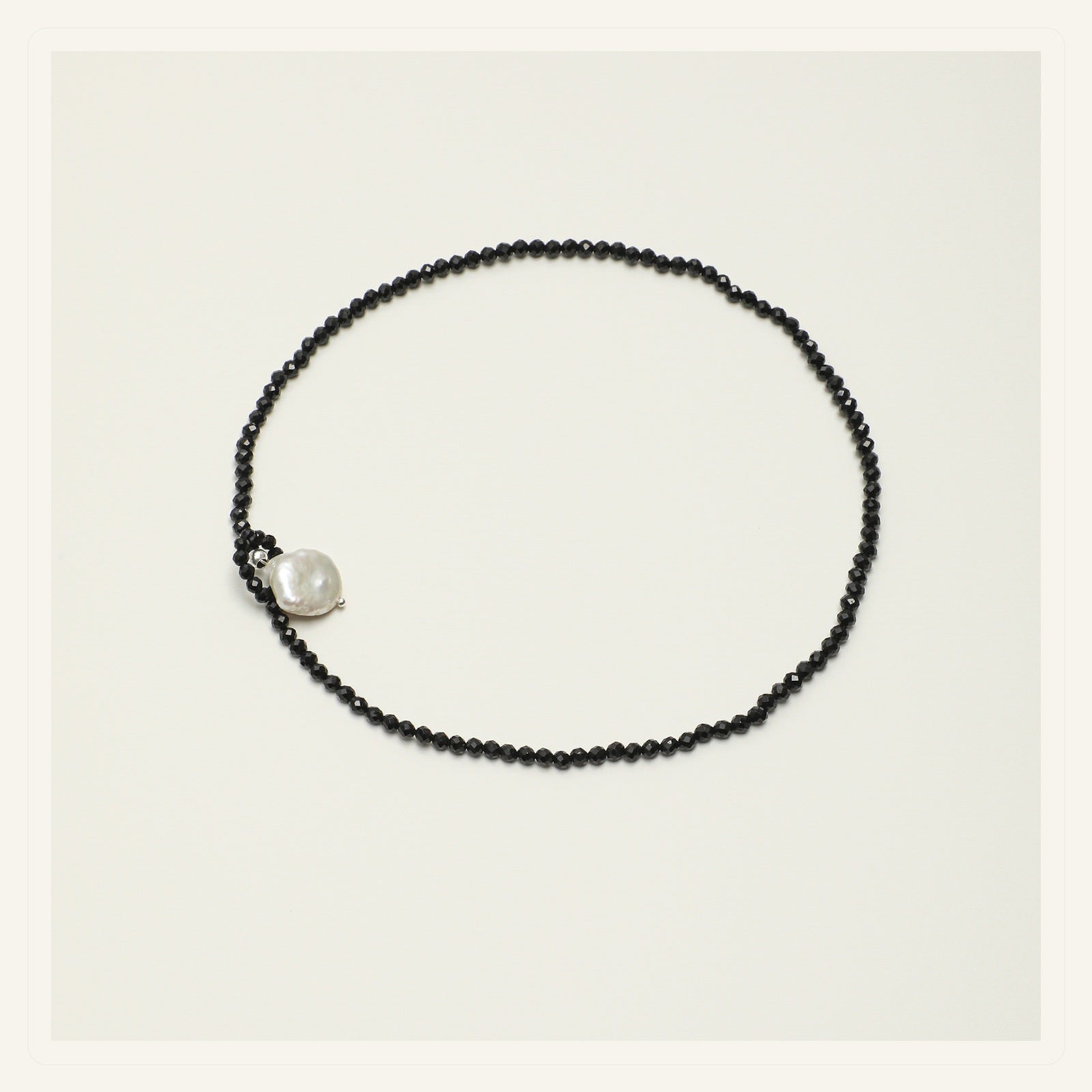 Black tourmaline moon pearl necklace for the necklaces under USD 100 guide
