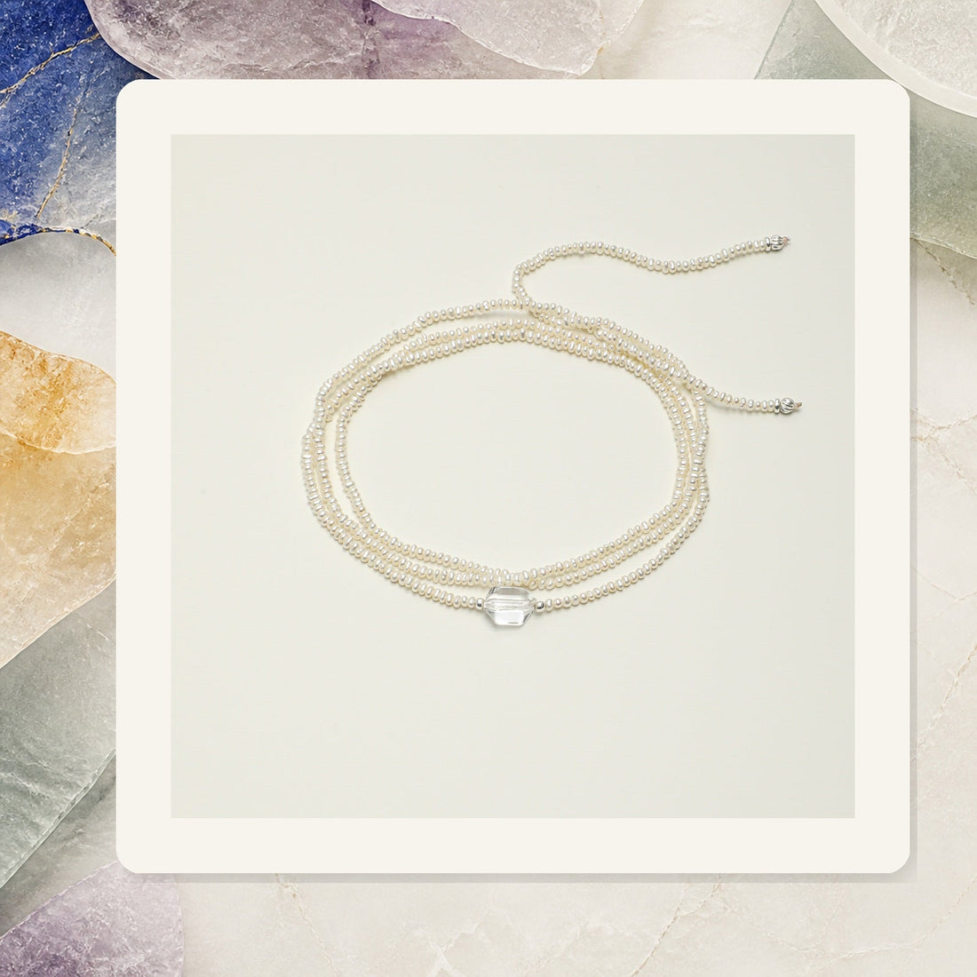 Layered freshwater pearl necklace styled as an everyday jewelry accessory