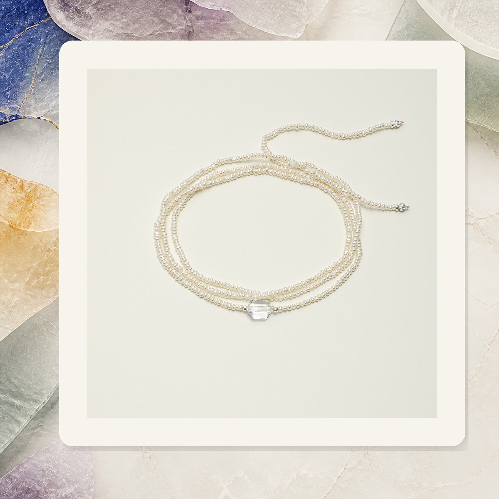 Layered freshwater pearl necklace styled as an everyday jewelry accessory