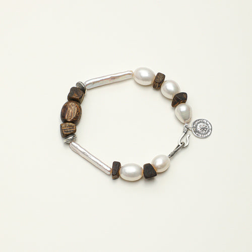 Agarwood Freshwater Pearl Bracelet PS2508297 main product image