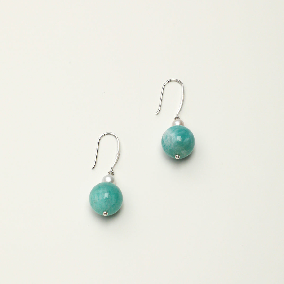 Amazonite Freshwater Pearl Earrings main product image
