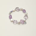 Amethyst Clear Quartz Baroque Freshwater Pearl Bracelet PS2508305 main product image