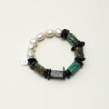 Black Tourmaline Tourmaline Baroque Freshwater Pearl Bracelet PS2508243 main product image