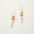Citrine Baroque Freshwater Pearl Earrings PS2508239 main product image