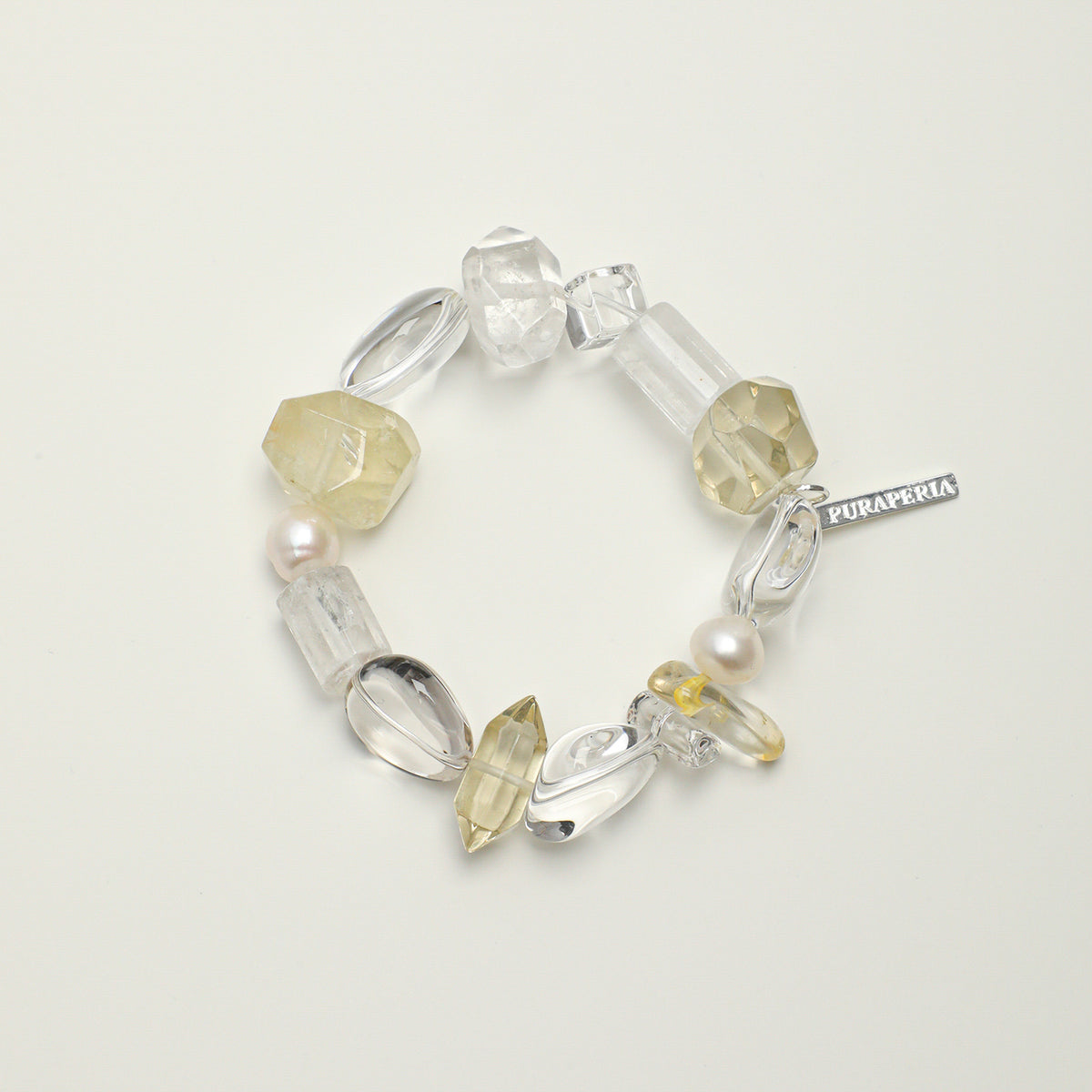 Citrine, Clear Quartz & Pearl Bracelet main product image