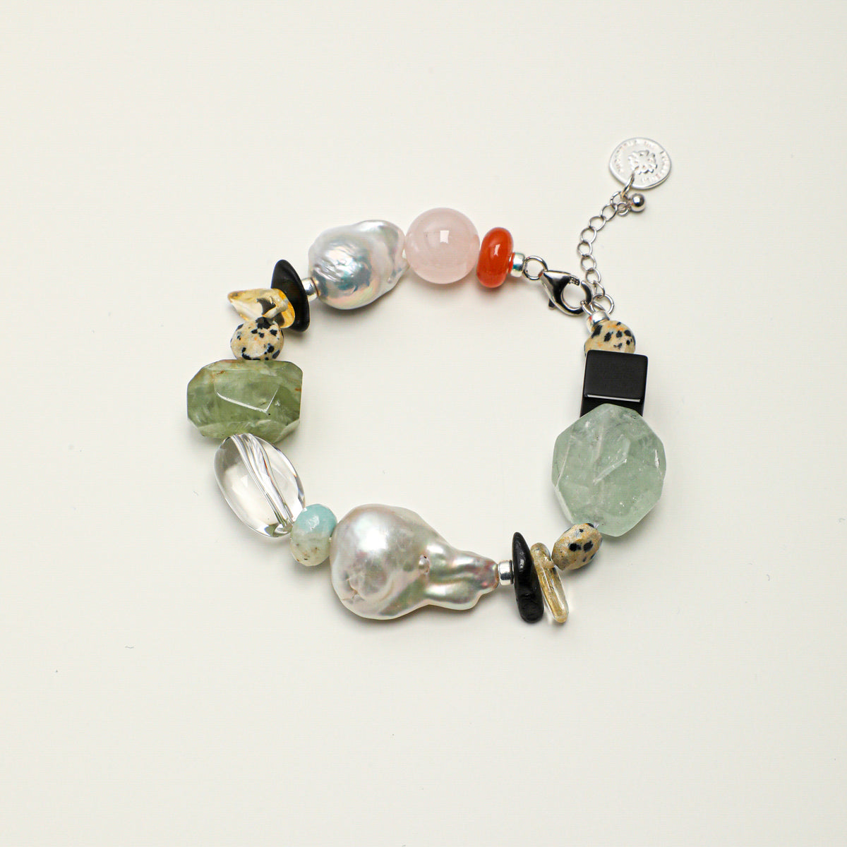 Citrine, Clear Quartz & Green Quartz Bracelet main product image