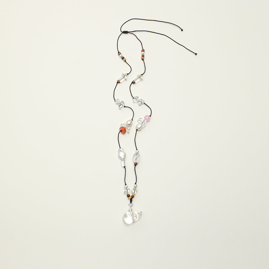 Citrine Clear Quartz Rose Quartz Necklace main product image