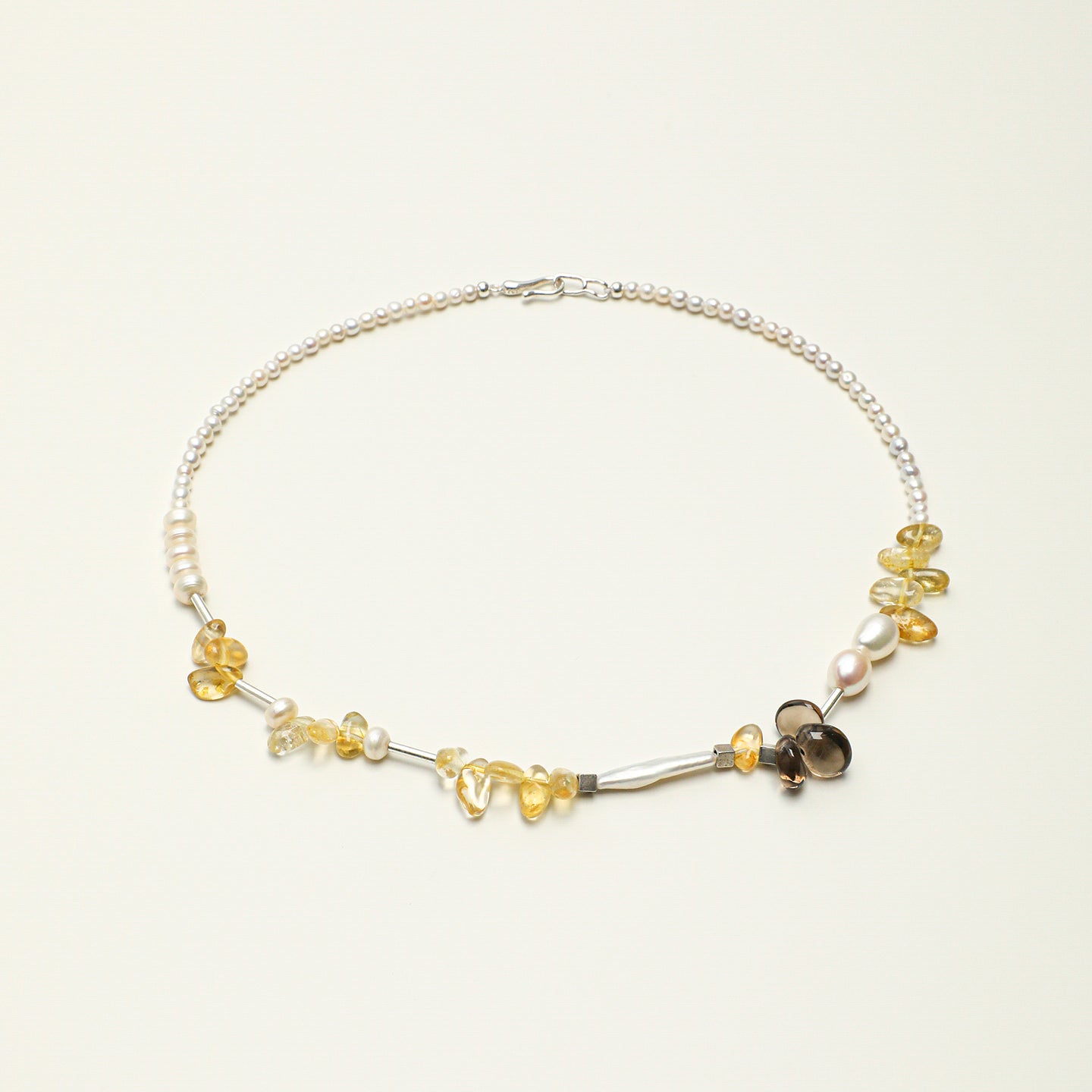 Citrine Freshwater Pearl Necklace PS2508328 main product image
