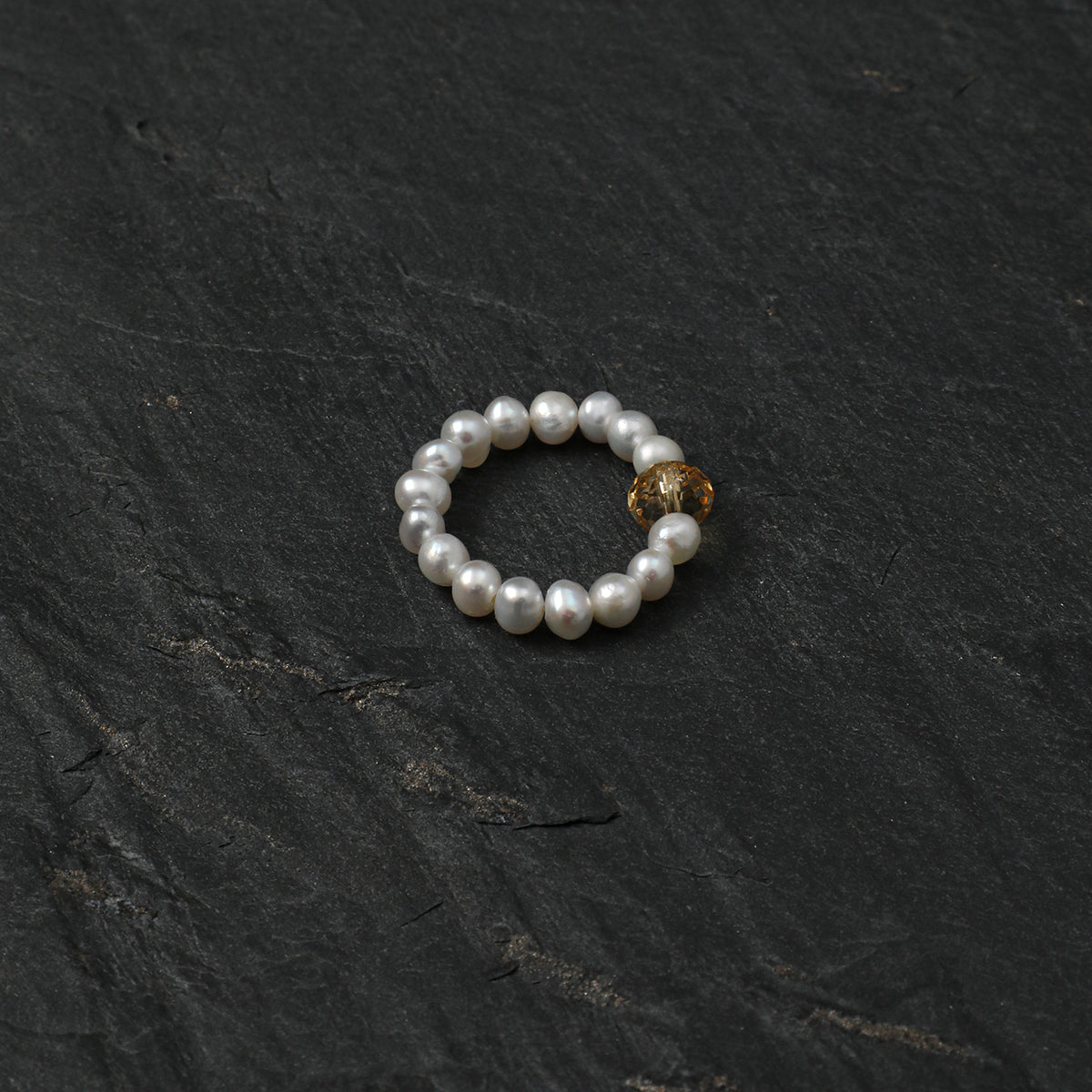 Earth Element Citrine & Pearl Ring main product image