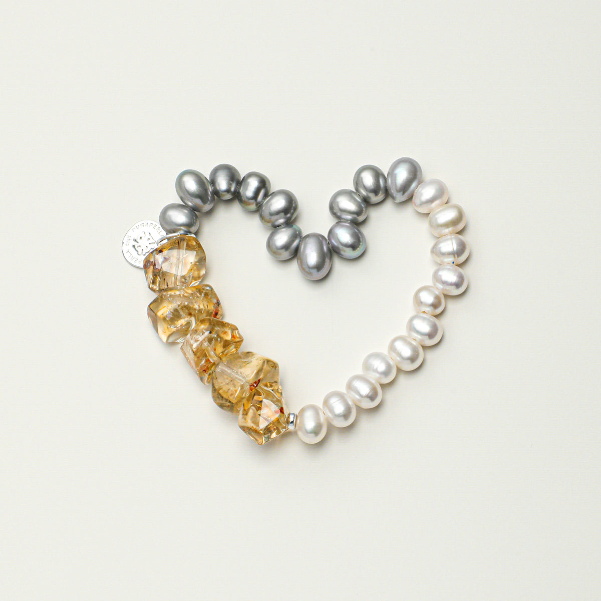 Citrine & Grey Pearl Bracelet main product image