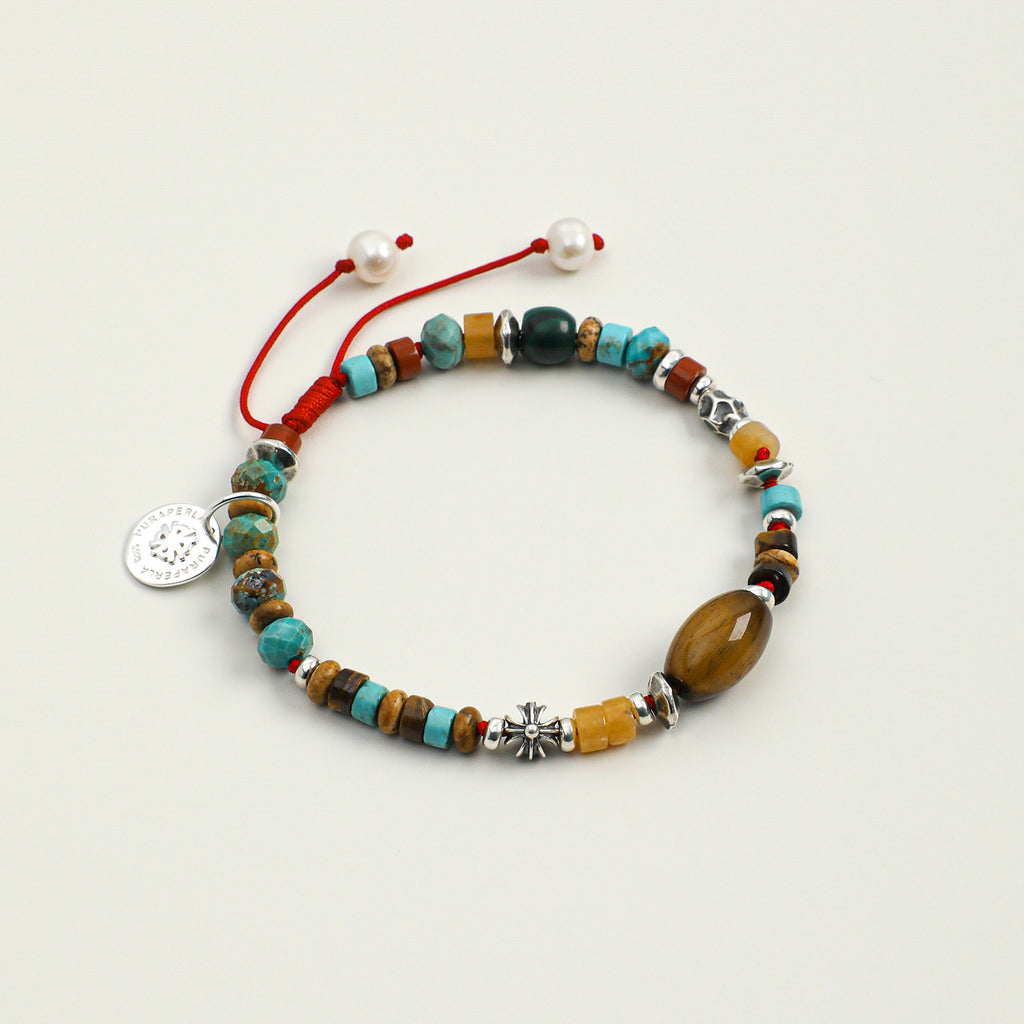 Citrine, Malachite & Tiger's Eye Bracelet main product image
