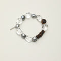Clear Quartz Agarwood Baroque Freshwater Pearl Bracelet PS2508306 main product image
