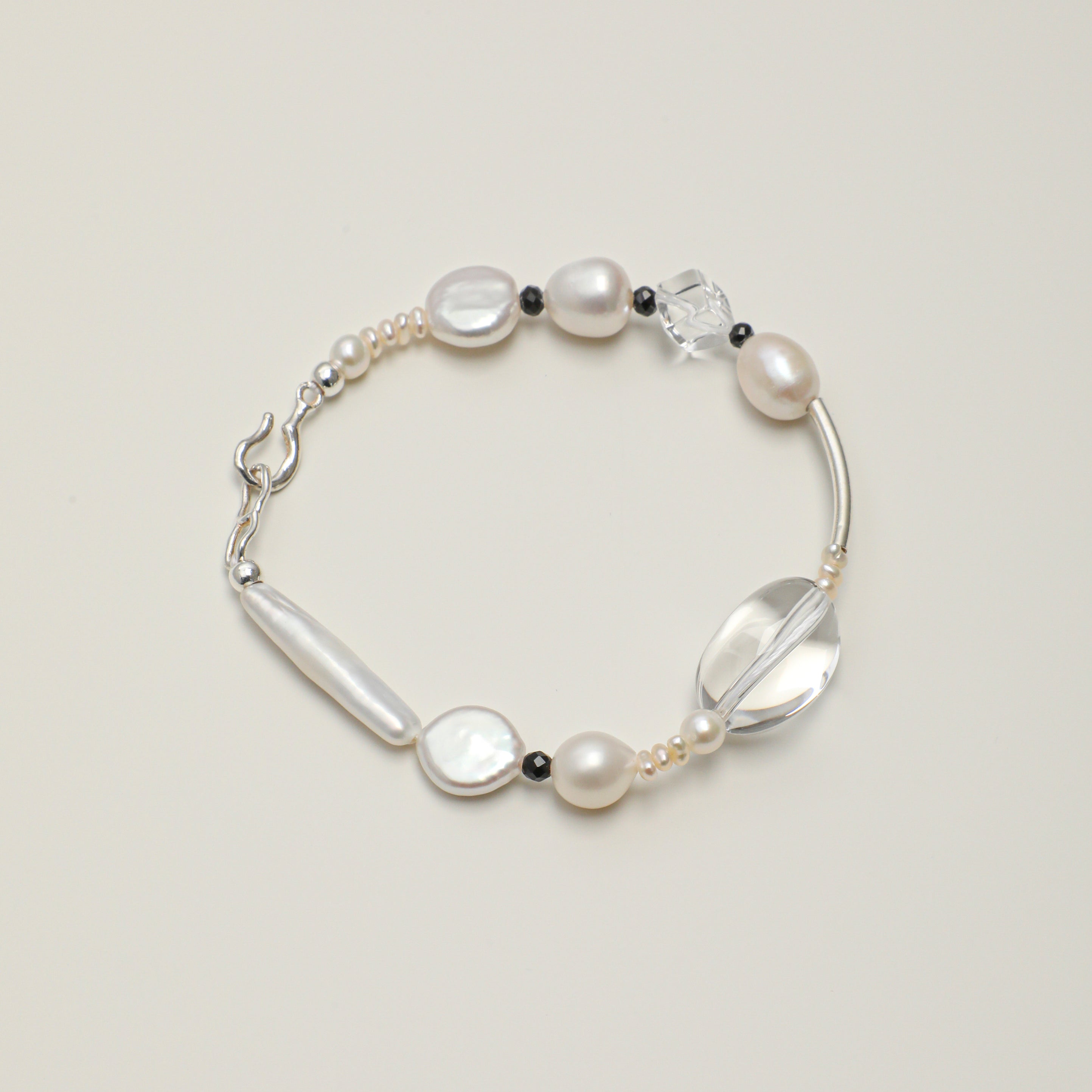 Clear Quartz Black Tourmaline Tourmaline Bracelet PS2508195 main product image