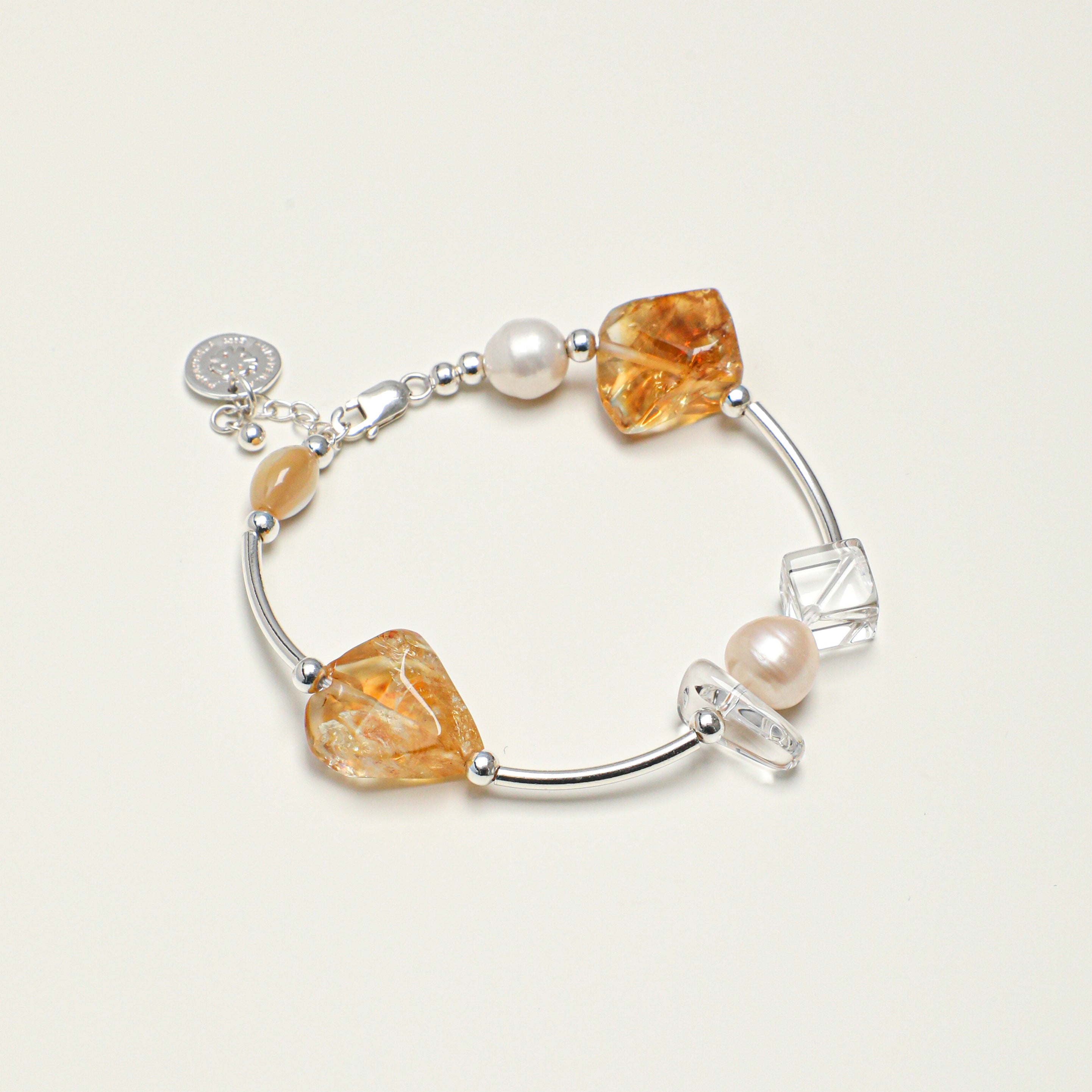 Clear Quartz Freshwater Pearl Bracelet PS2508160 main product image