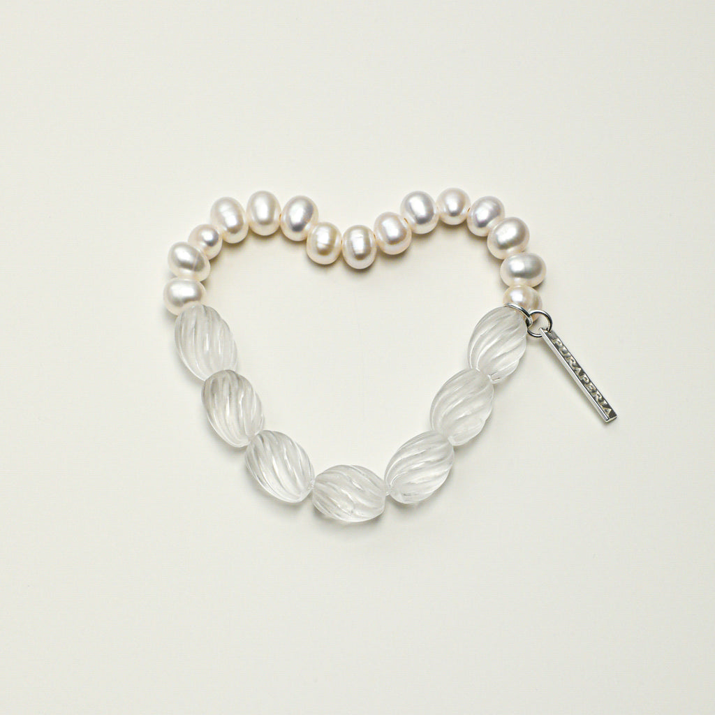 Clear Quartz & Seed Pearl Bracelet main product image
