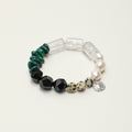 Clear Quartz Malachite Agate Bracelet PS2508235 main product image