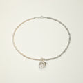 Clear Quartz Moonstone Grey Freshwater Pearl Necklace PS2508192 main product image