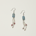 Clear Quartz Tourmaline Freshwater Pearl Earrings PS2508298 main product image
