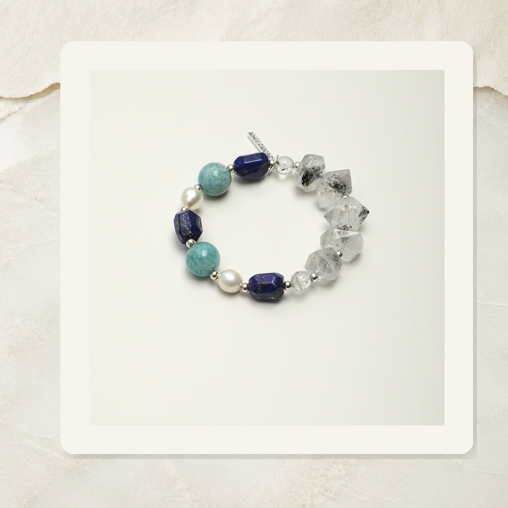 Deep Indigo Lapis Amazonite Bracelet