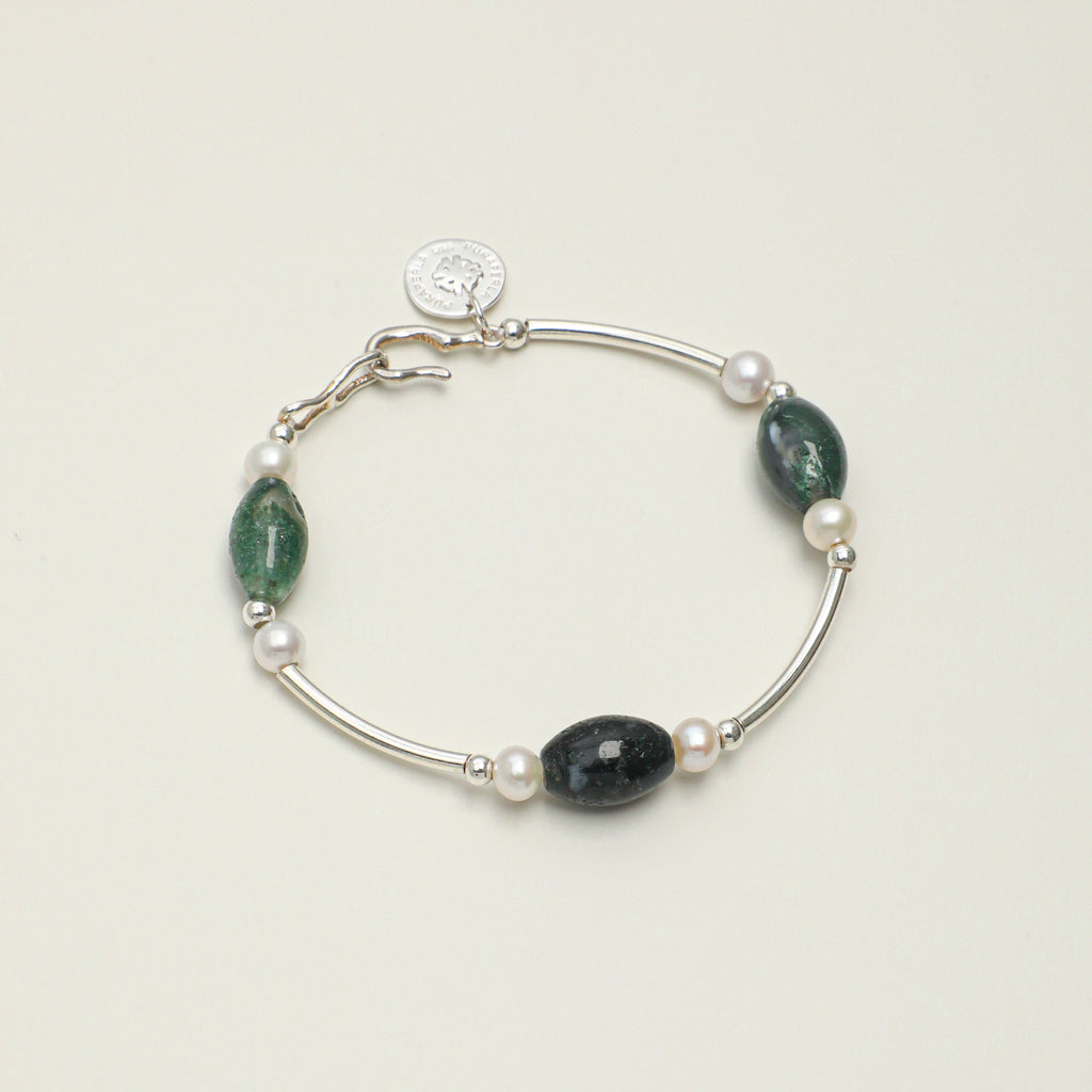 Dendritic Agate & Pearl Bracelet main product image