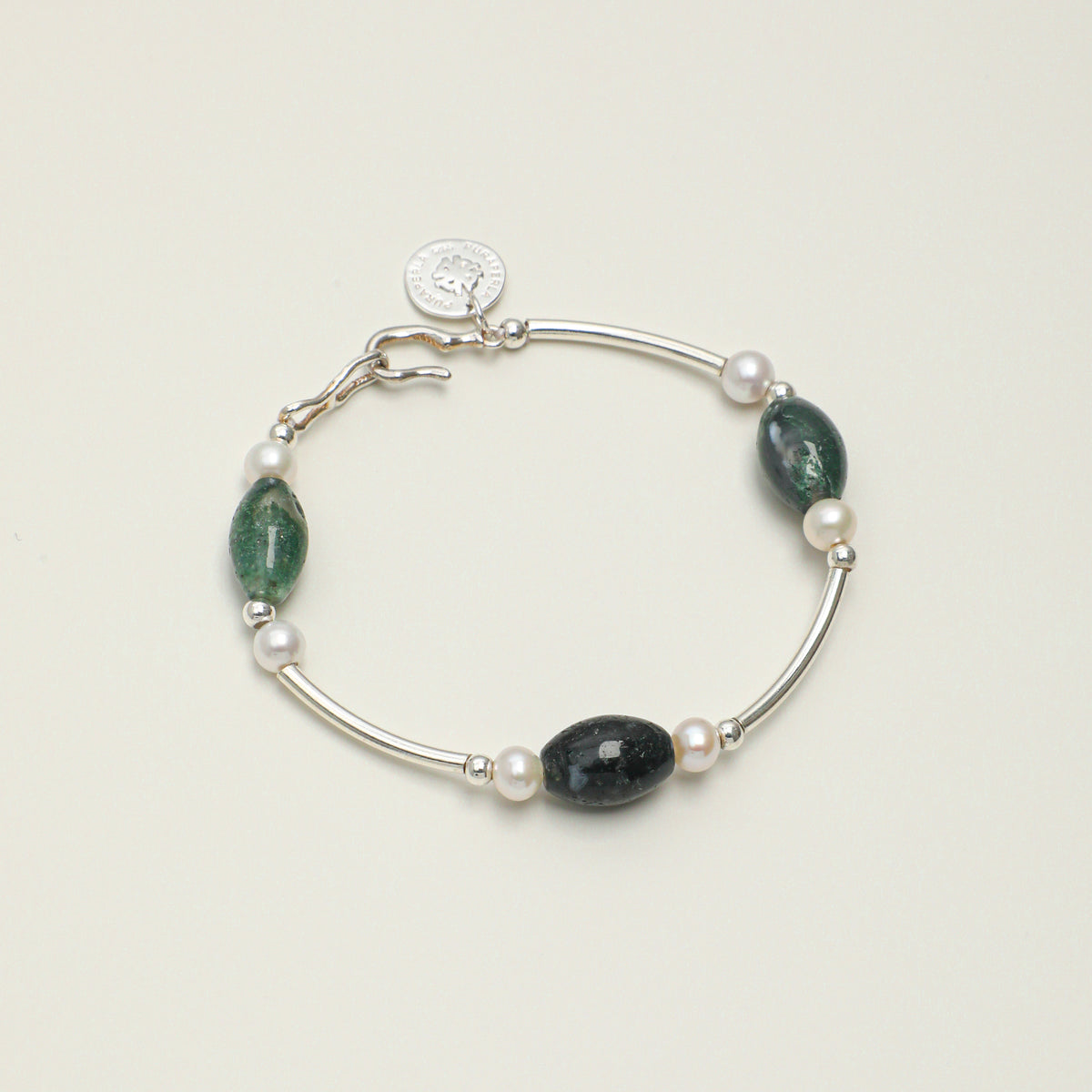 Dendritic Agate & Pearl Bracelet main product image