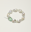 Fluorite Prehnite Baroque Freshwater Pearl Bracelet PS2508288 main product image
