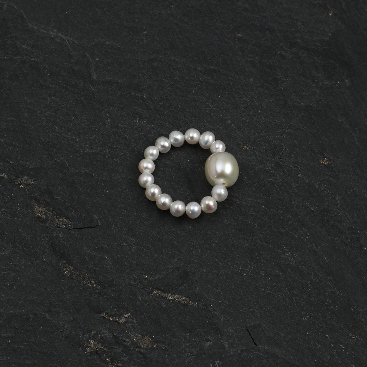 Metal Element Freshwater Pearl Ring main product image