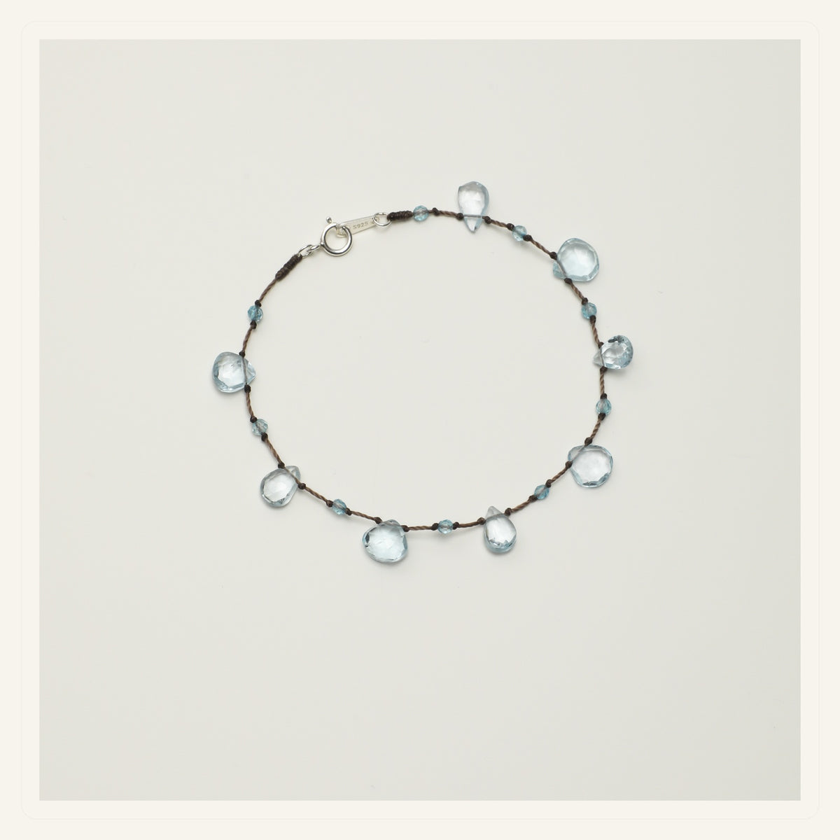 Blue Topaz Teardrop Bracelet