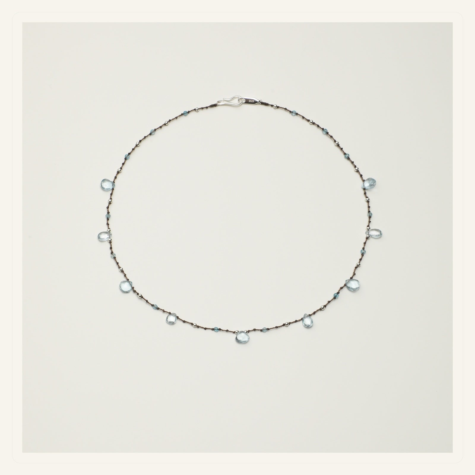 Glacier Blue Topaz Necklace