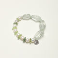 Green Quartz Prehnite Freshwater Pearl Bracelet PS2508179 main product image