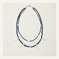 Indigo Mist Quartz Lapis Double Necklace