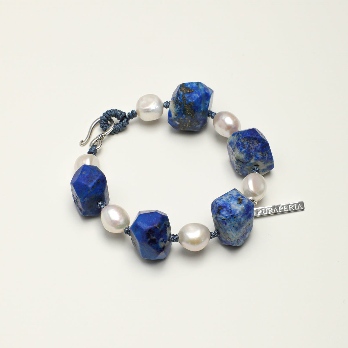 Lapis Lazuli & Baroque Pearl Bracelet main product image