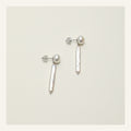 Moon White Pearl Drop Earrings