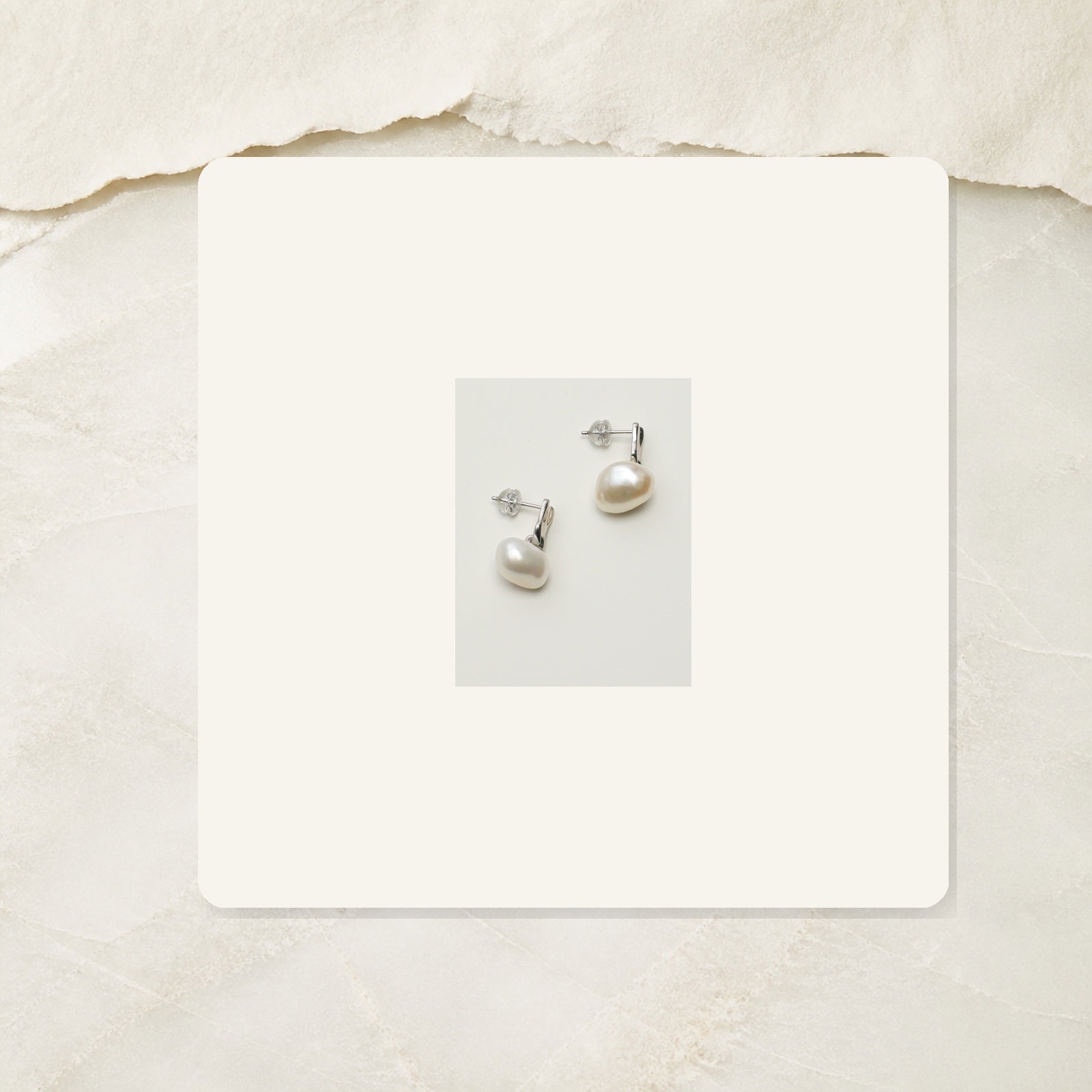 Moonlit Baroque Pearl Earrings