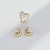 Sculptural Faux Pearl Cluster Earrings — styling video; other jewellery sold separately