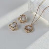 Sculptural Pearl & Zirconia Earrings — styling video; other jewellery sold separately