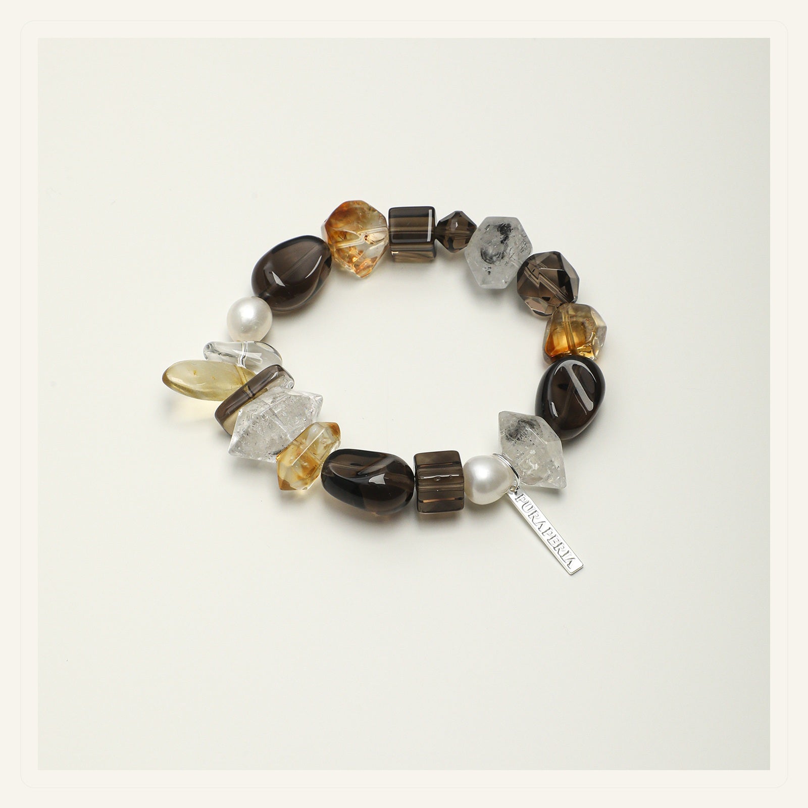 Smoky Citrine Mixed Stone Bracelet