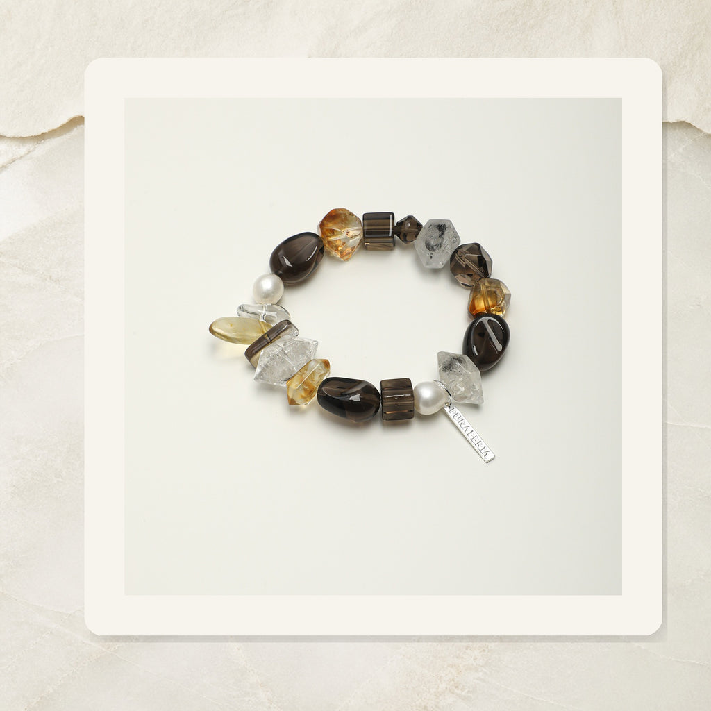 Smoky Citrine Mixed Stone Bracelet