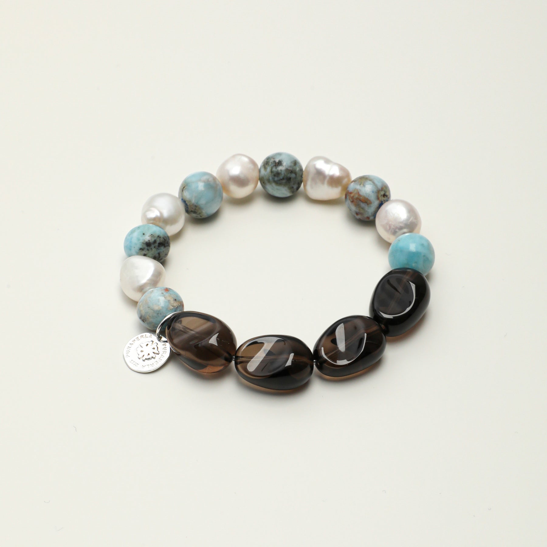 Smoky Quartz & Baroque Pearl Bracelet main product image