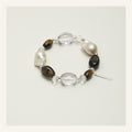 Smoky Tiger Eye Pearl Bracelet
