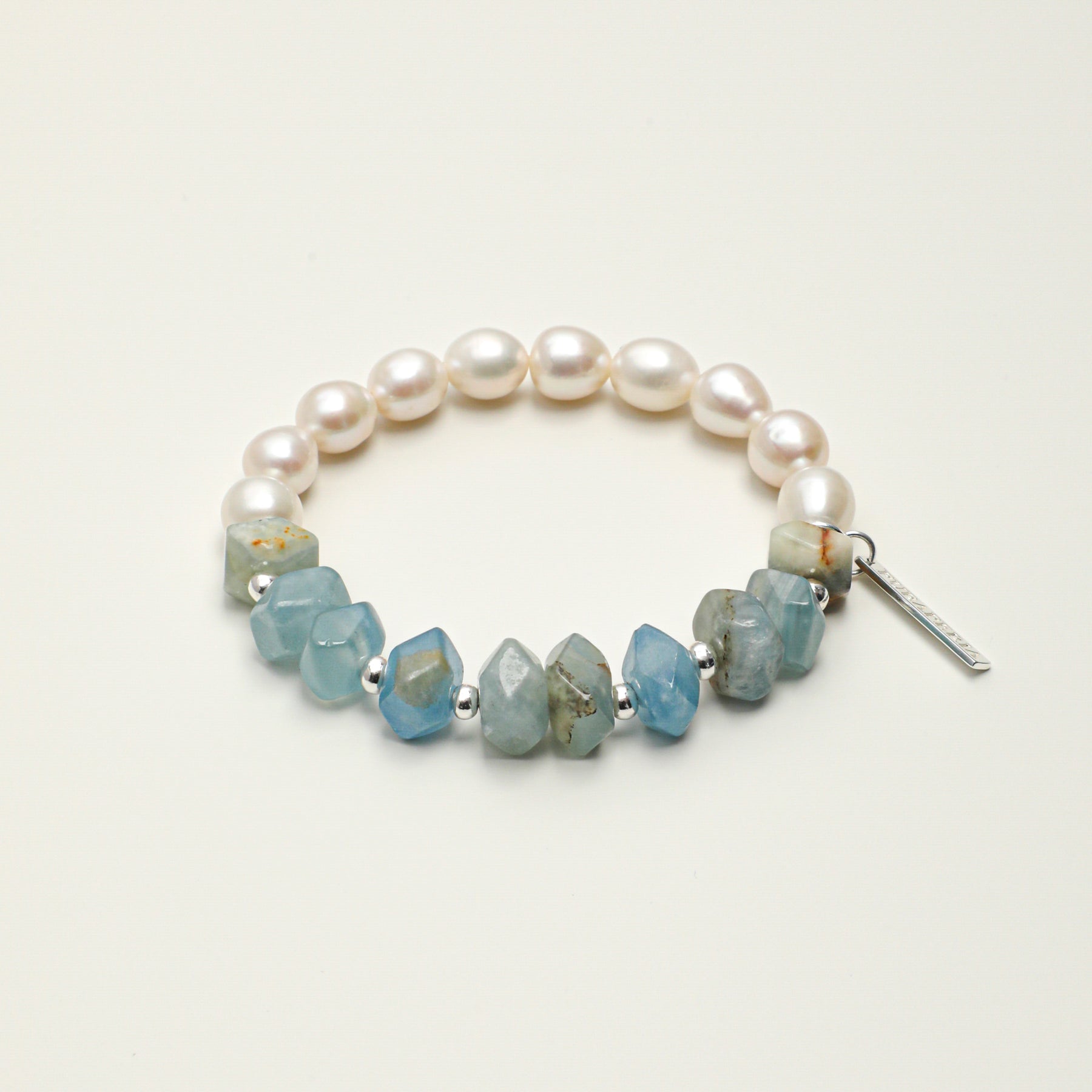 Sterling Silver Bracelet – Faceted Bead