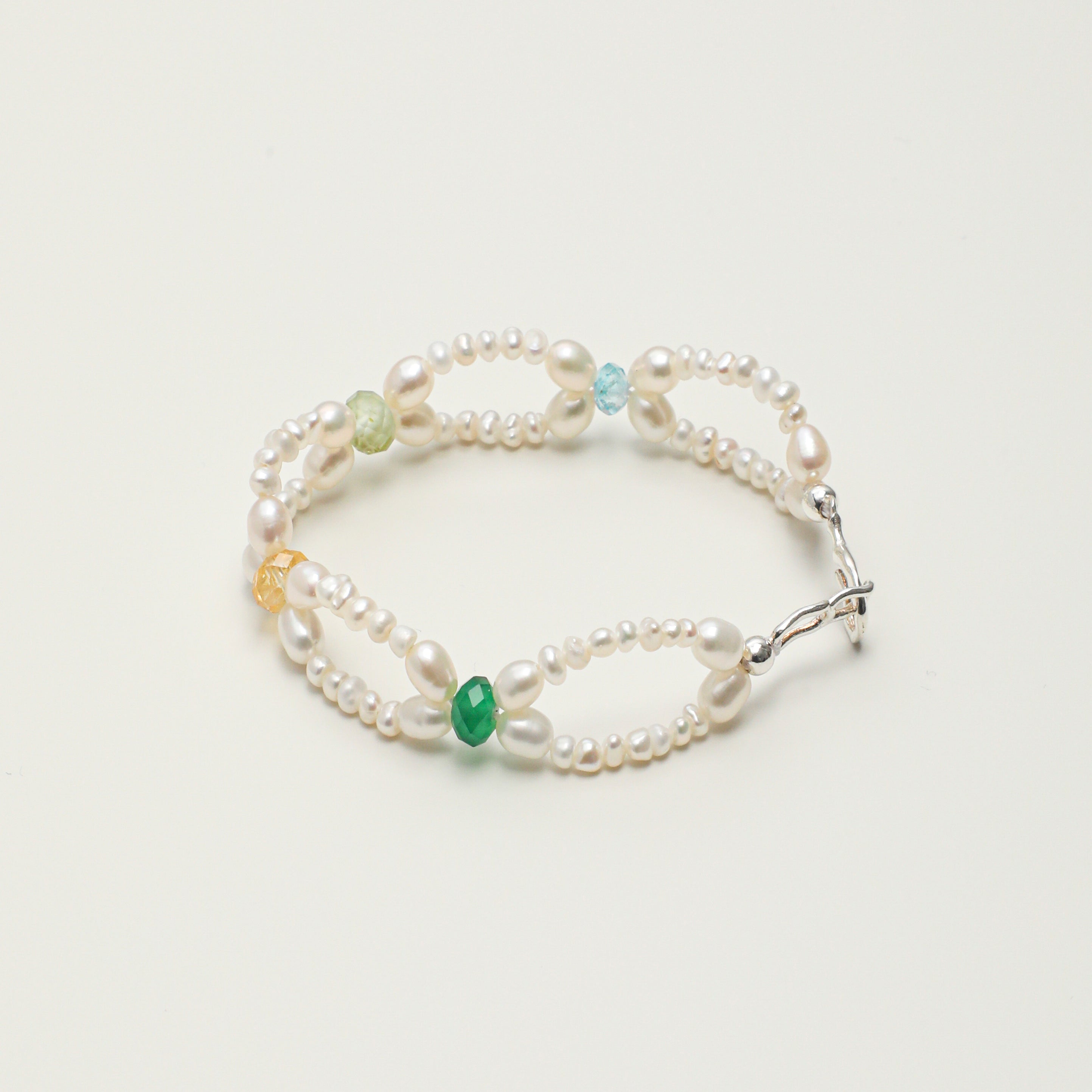 Topaz Citrine Agate Bracelet PS2508269 main product image