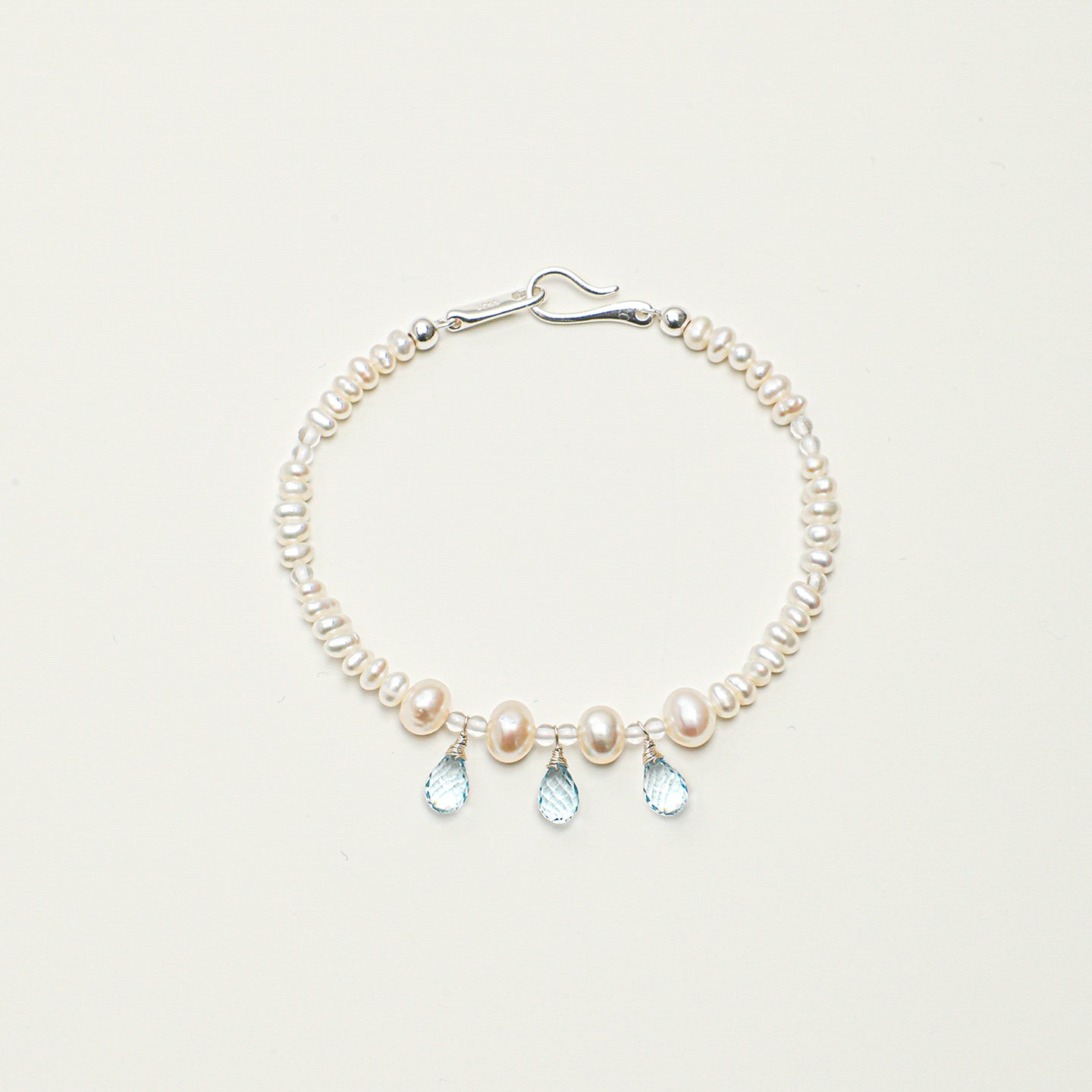 Topaz Clear Quartz Freshwater Pearl Bracelet PS2508313 main product image