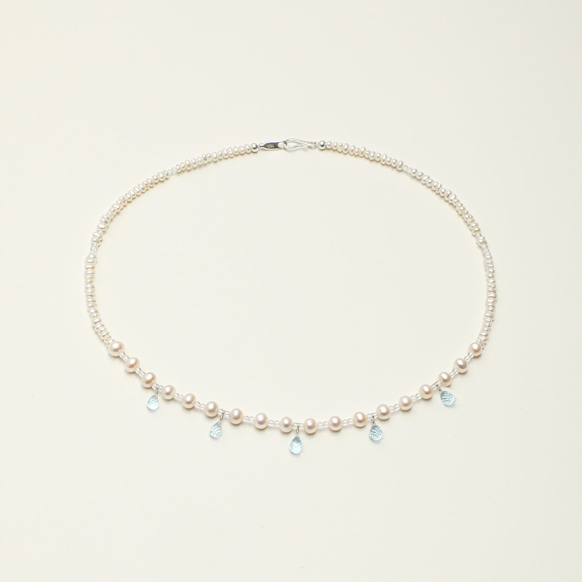 Topaz Clear Quartz Freshwater Pearl Necklace main product image