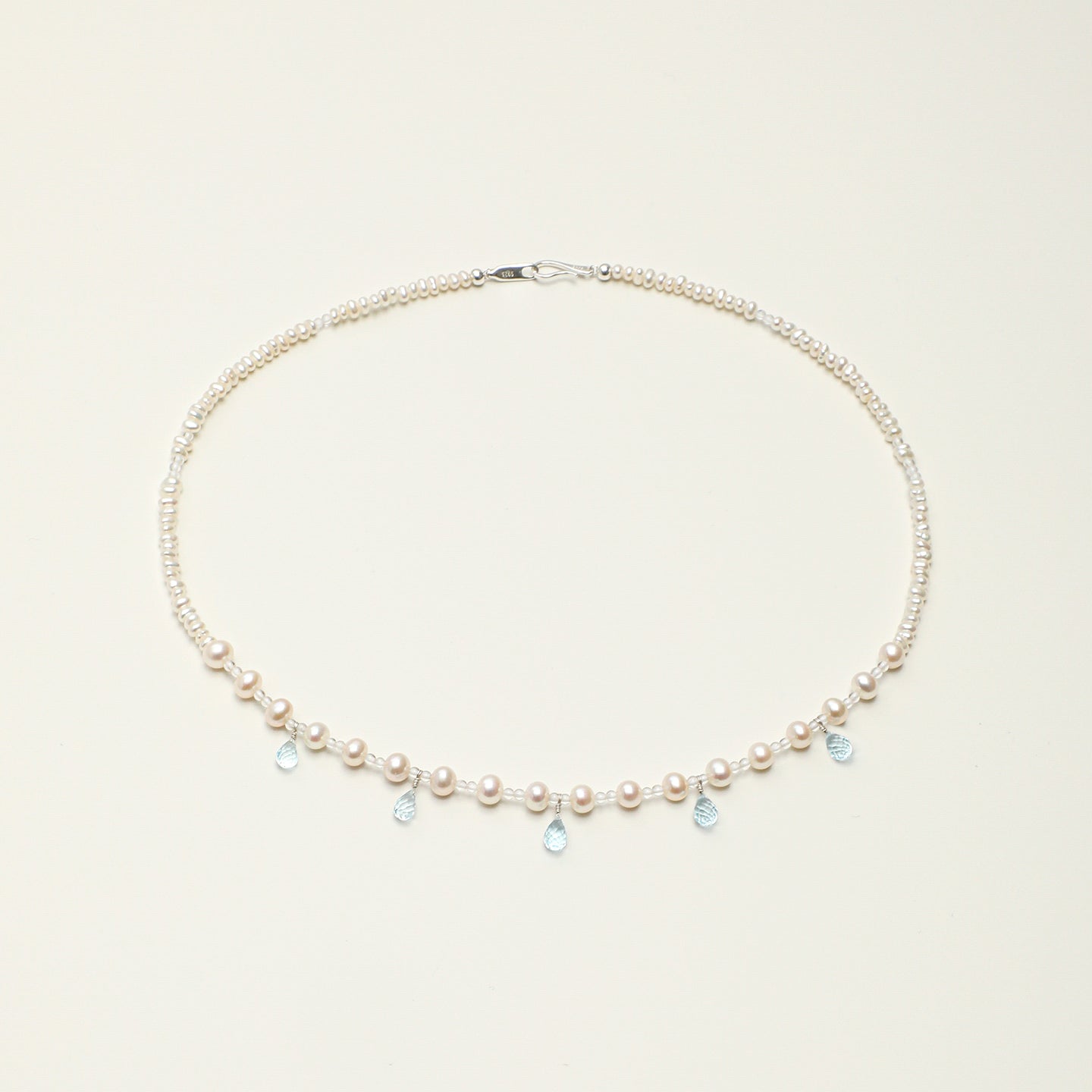 Topaz Clear Quartz Freshwater Pearl Necklace PS2508312 main product image