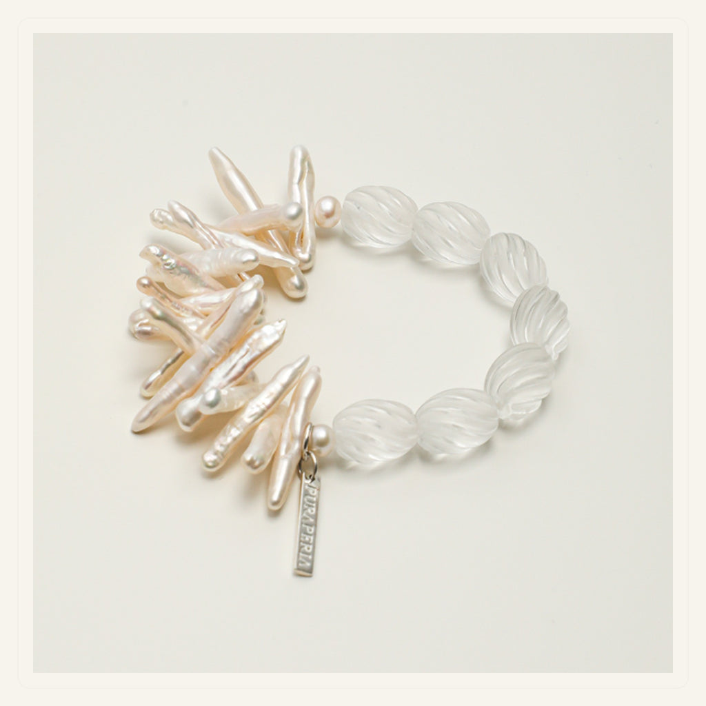 Twist Light Clear Quartz Bracelet