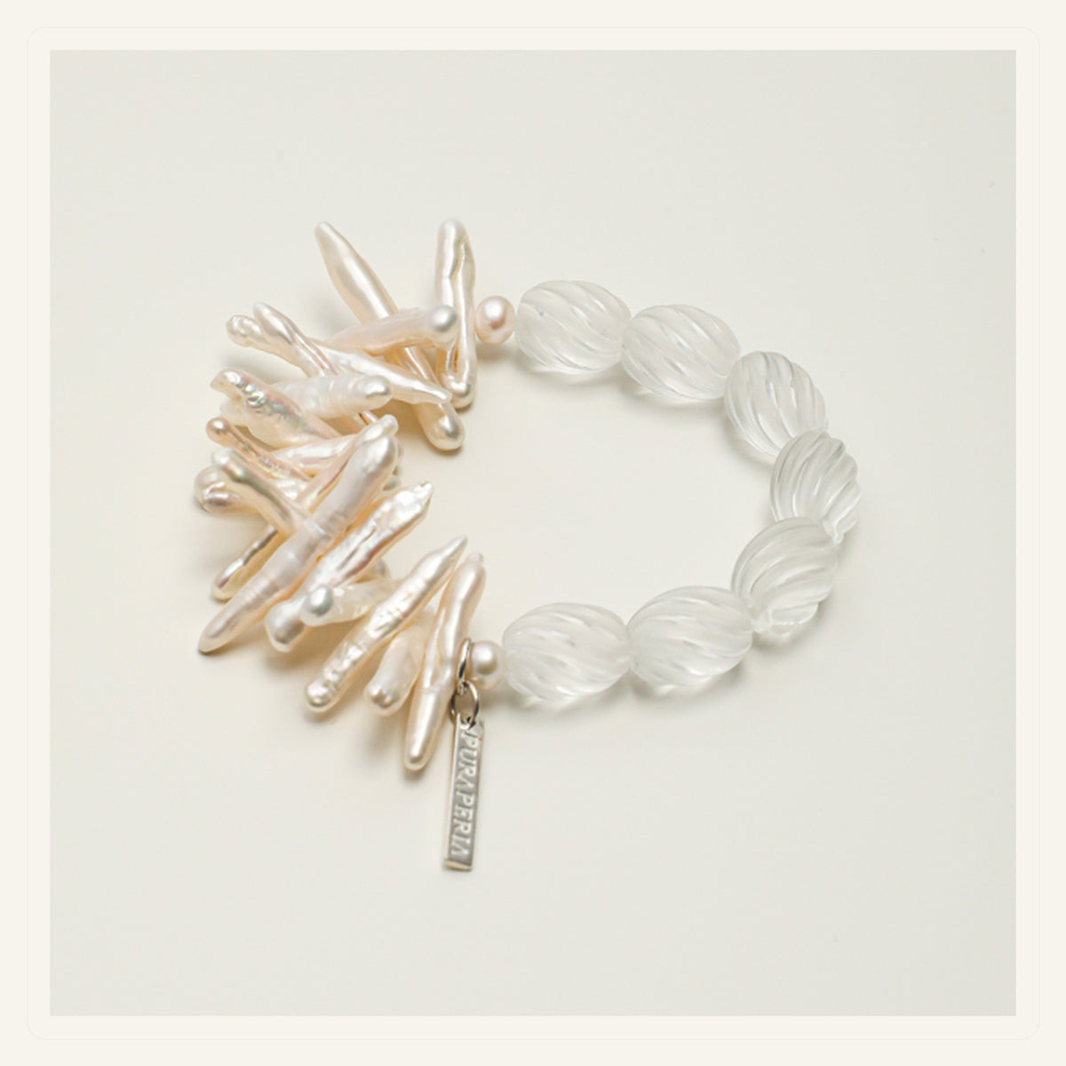 Clear Quartz Twisted Bracelet
