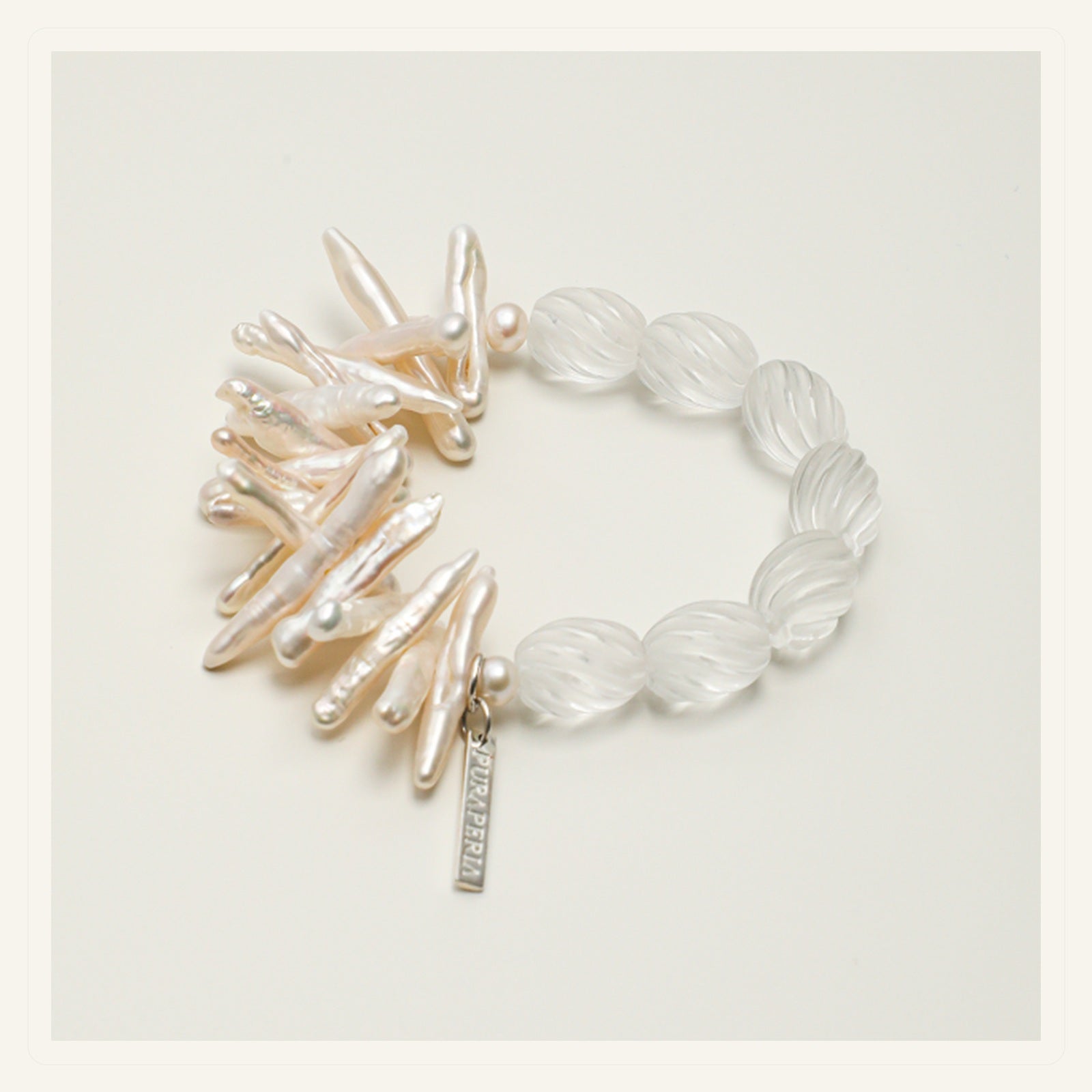 Twist Light Clear Quartz Bracelet
