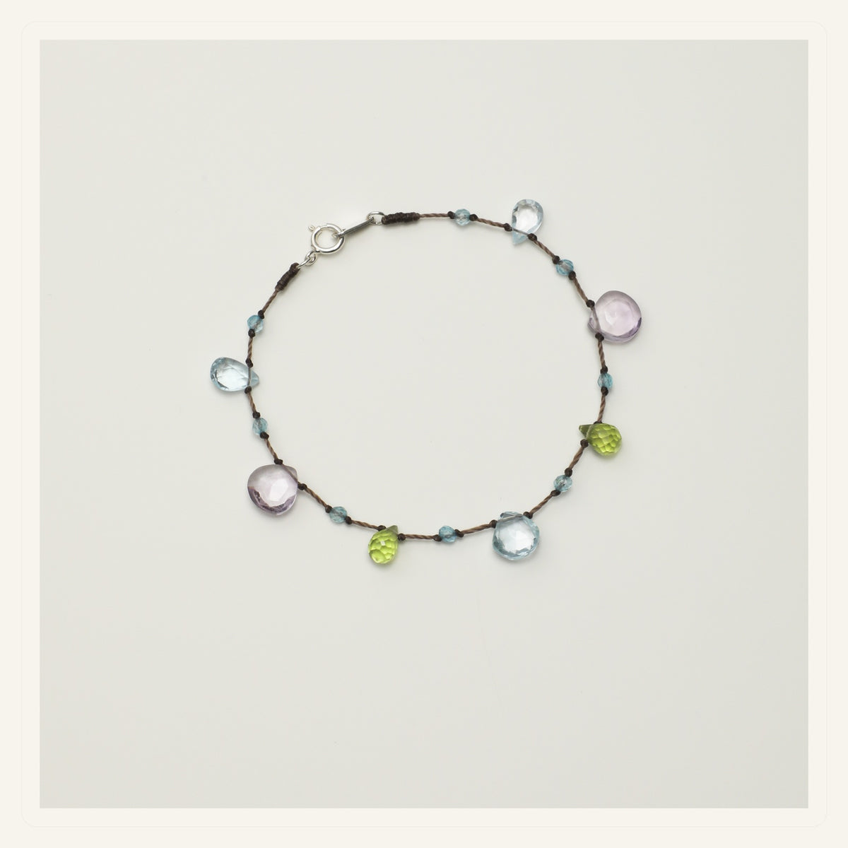 Violet Dew Topaz Bracelet product view on a clean neutral background
